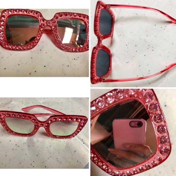 Accessories - PINK Oversized Square Sunglasses